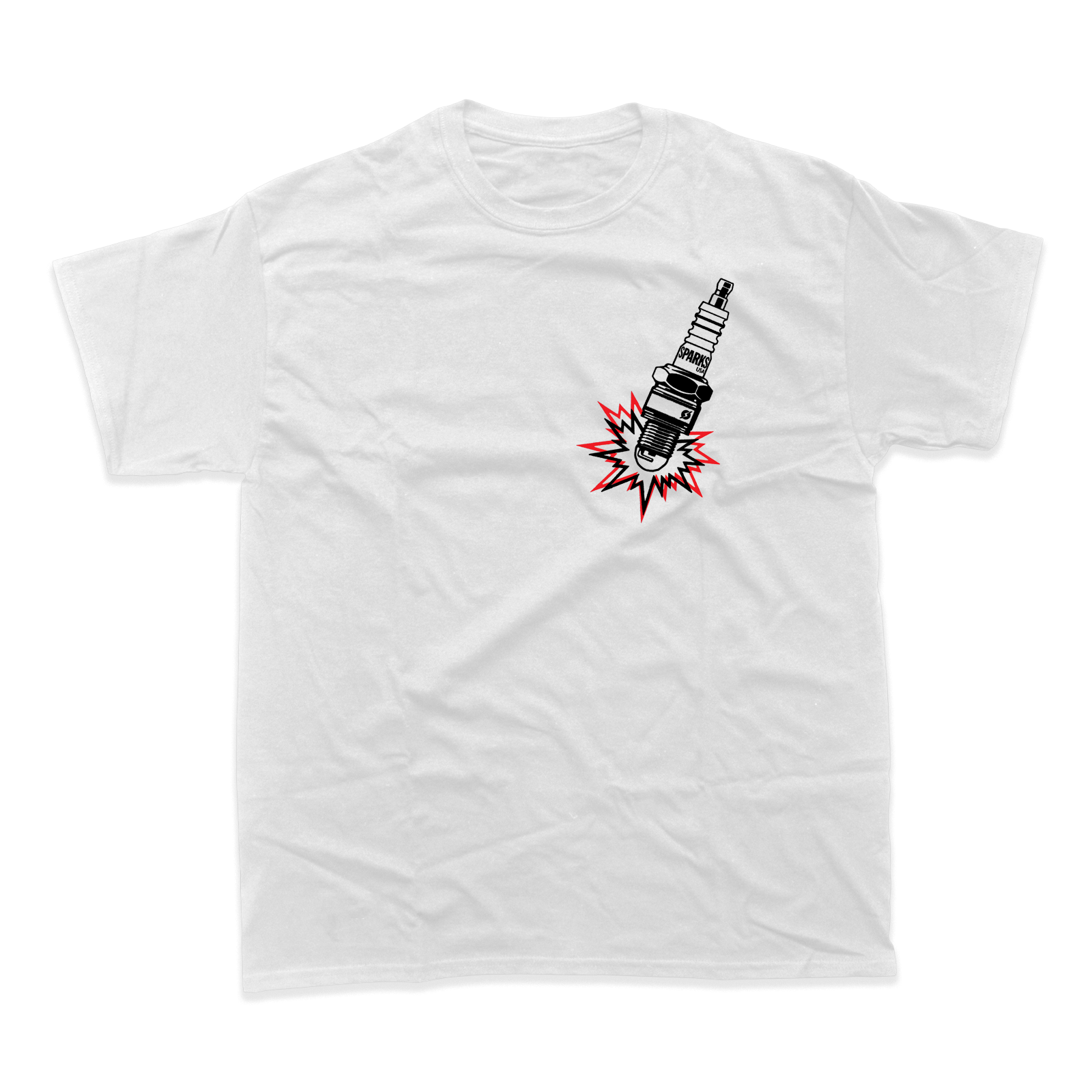 45th Anniversary Edition - SPARKS PLUG T-SHIRT (WHITE)