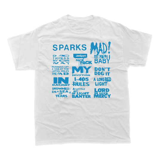 MAD! TRACKLIST T-SHIRT (WHITE)