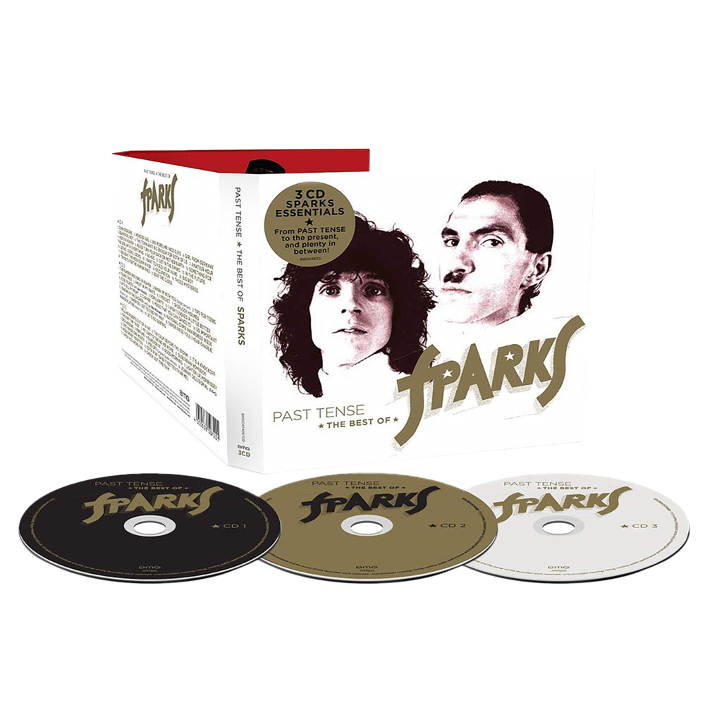 CD box set or album collection for the band Sparks, featuring three discs and cover artwork with portraits of two individuals.